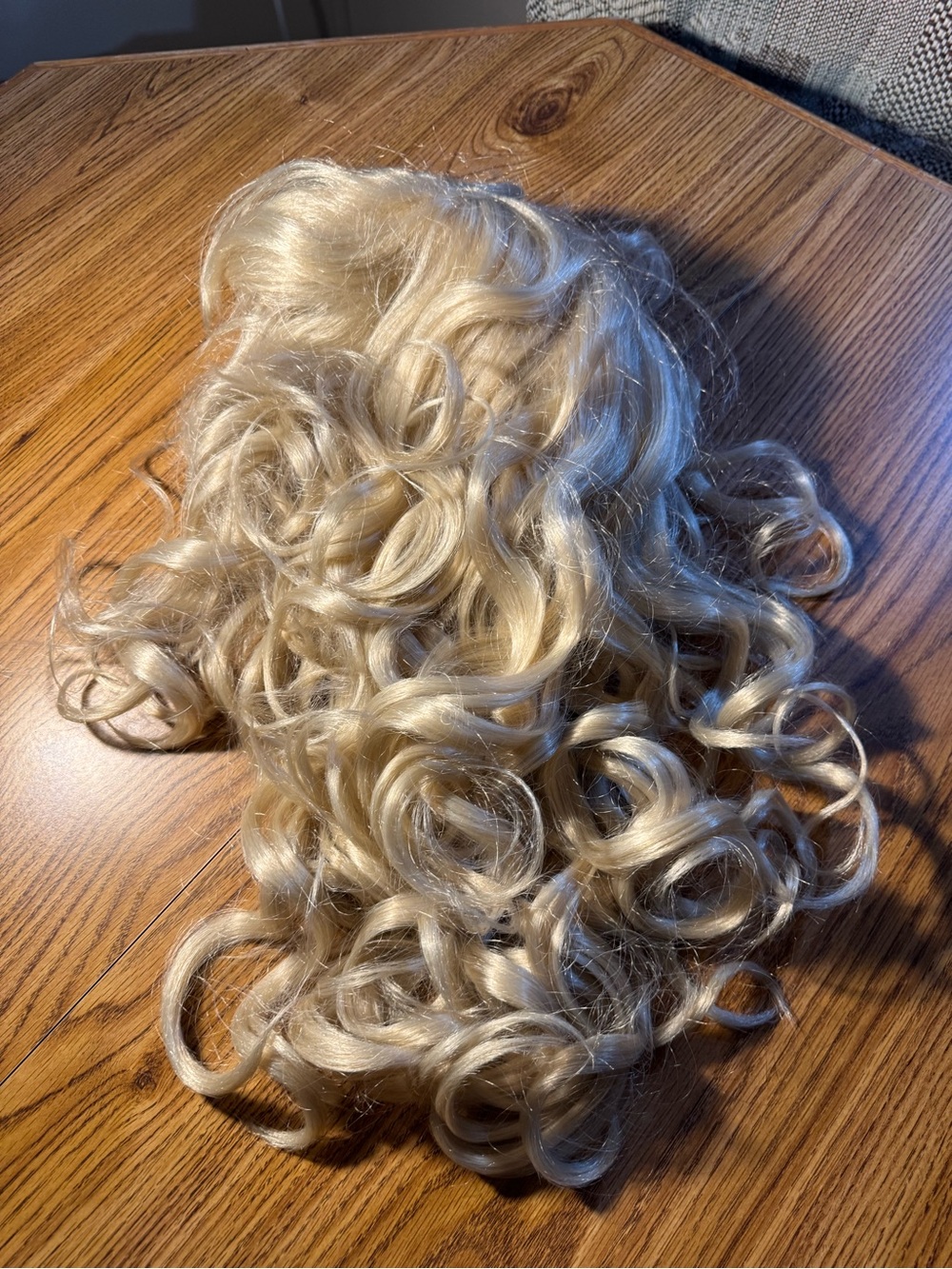 Spirit Halloween Long Blonde Curly Wig
